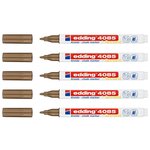 Marqueur Craie Liquide 4085 Cuivre Pointe Ronde 1-2 mm x 5 EDDING