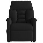 vidaXL Fauteuil inclinable noir tissu