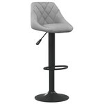 vidaXL Tabourets de bar lot de 2 gris clair velours