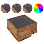 vidaXL Table basse Bois ancien 40 x 40 x 30 cm Bois d'ingénierie