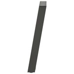 vidaXL Pieds de table à manger en U 2 pièces Anthracite 50 x (72-73) cm Acier