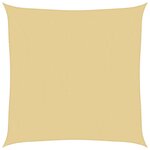 vidaXL Voile d'ombrage sable 5x5 m 100 polyester oxford