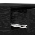 vidaXL Table Basse Bois Noir Bois d'ingénierie 90 x 90 x 28 cm