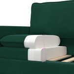 vidaXL Canapé Vert foncé 76 x 81 x 87 5 cm Velours