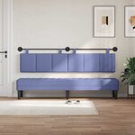 vidaXL Tête de lit suspendue Bleu denim Tissu