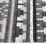 vidaXL Tapis à tissage plat d'extérieur 115x170 cm Gris foncé