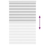 vidaXL Store zèbre gris clair largeur du tissu 135 9 cm polyester