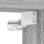 vidaXL Table de chevet murale sonoma gris 45x26x28 5 cm