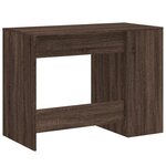 vidaXL Bureau chêne marron 102x50x75 cm bois d'ingénierie