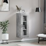 vidaXL Armoire murale gris béton 34 5x34x90 cm