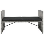 Salon de jardin meuble d'extérieur ensemble de mobilier 5 pièces avec coussins résine tressée gris 02_0016433