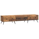 vidaXL Meuble TV Bois ancien 147 x 34 5 x 30 cm Bois d'ingénierie