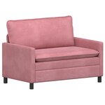 vidaXL Ensemble de Canapés 2 Pièces Rose Velours