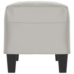 vidaXL Banc Gris clair 70x35x41 cm Tissu microfibre