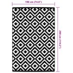 vidaXL Tapis d'extérieur Gris 190x290 cm PP