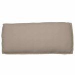 vidaXL Coussin pour assise / dossier de palette Taupe 120 x 50 x 12 cm