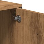 vidaXL Meuble TV à tiroir chêne artisanal 200x25x44 cm bois ingénierie