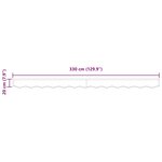 vidaXL Bande de auvent Beige 3.3 x 0.2 m Toile