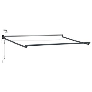 vidaXL Cadre de store rétractable électrique Anthracite 3 x 2 m