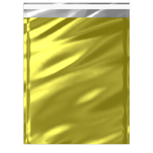 Lot de 50 sachet alu métallisé brillant doré 324 x 254 mm