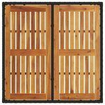 vidaXL Ensemble de jardin 3 pièces avec coussins en poly rattan noirs.
