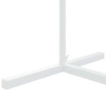 vidaXL Arche de mariage 3 Pièces Blanc Acier