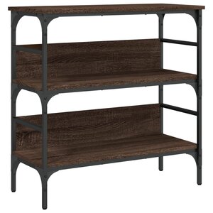 vidaXL Table console chêne marron 75x32x75 cm bois d'ingénierie