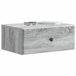 vidaXL Cabinet de chevet mural 2 Pièces Sonoma gris 49 x 34 5 x 20 cm