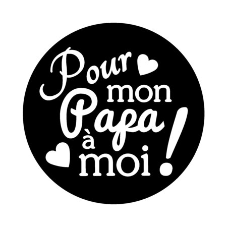 Tampon Transparent + bloc Pour mon papa à moi