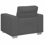 vidaXL Fauteuil gris foncé 100x77x82 cm tissu velours côtelé