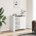 vidaXL Buffet blanc 73 5x35x75 cm bois d’ingénierie
