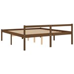 vidaXL Lit pour personne âgée marron miel 200x200cm bois de pin massif