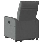 vidaXL Fauteuil inclinable Gris foncé Tissu