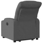 vidaXL Fauteuil inclinable électrique gris foncé tissu