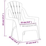 vidaXL Chaises de jardin pour enfants lot de 2 vert 37x34x44 cm PP
