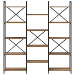 vidaXL Étagère Bois ancien 156 x 25 x 167 cm Bois d'ingénierie