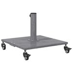 vidaXL Pied de parasol Aspect Bois Gris Foncé 45 x 45 x 31 5 cm