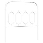vidaXL Tête de lit métal blanc 80 cm