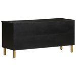 vidaXL Meuble TV noir 100x33x46 cm bois d'ingénierie