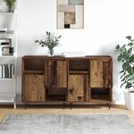 vidaXL Buffets 2 Pièces Bois ancien 120 x 35 x 70 cm Bois d'ingénierie