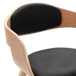 vidaXL Chaises à manger lot de 6 bois courbé et similicuir