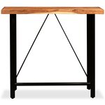 vidaXL Table de bar Bois massif d'acacia 120x60x107 cm