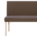 Banquette pouf tabouret meuble banc 139 cm marron polyester 3002084