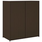 vidaXL Armoire de rangement jardin marron 105x55x113 cm résine tressée