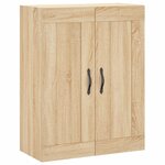 vidaXL Buffet haut Chêne sonoma 69 5x34x180 cm Bois d'ingénierie