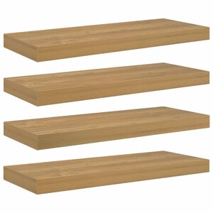 vidaXL Étagère Murale 4 Pièces Marron 50 x 23 x 4 cm Bois d'ingénierie