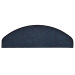 vidaXL Tapis autoadhésifs de marches 5 Pièces Bleu 65x21x4 cm Aiguilleté