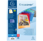 Protège document personnalisable PP Kreacover 80 vues Coloris Aléatoire x 12 EXACOMPTA