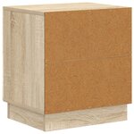 vidaXL Table de chevet Chêne Sonoma 43 x 34 5 x 47 cm