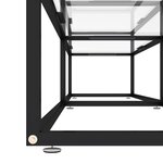 vidaXL Meuble TV Transparent 180x40x40 5 cm Verre trempé